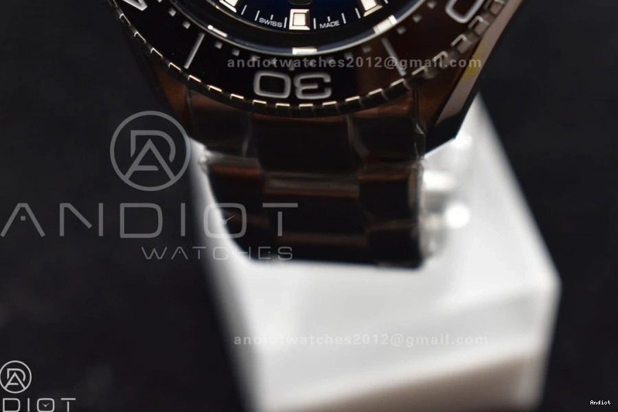 Ultra Dial 6000M Bezel SS A2824 1:1 Deep Bracelet Best Edition SS Ceramic Seamaster TF on Black Blue 1231